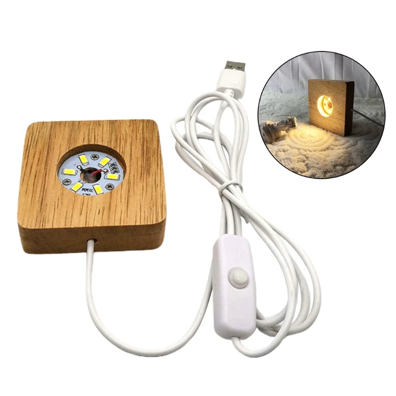 LED Light Base Stand for Resin Art Ornaments