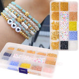 Y2K Crystal Glass Beads Kit Bohemia Jewelry Making Set