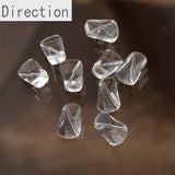 Crystal Glass Irregular Shaped Beads Straight Hole DIY Material