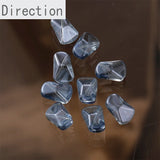 Crystal Glass Irregular Shaped Beads Straight Hole DIY Material