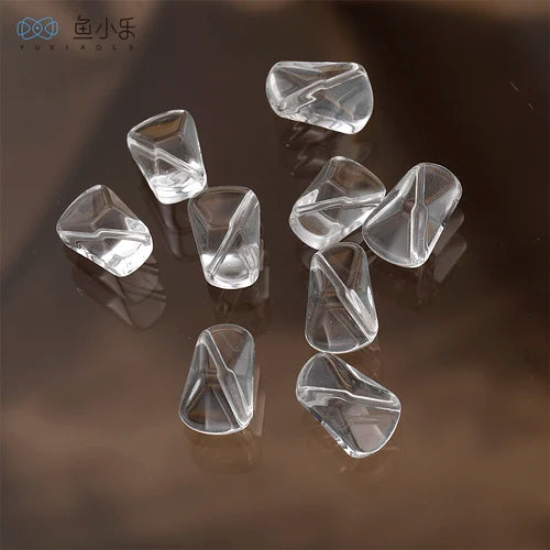Crystal Glass Irregular Shaped Beads Straight Hole DIY Material