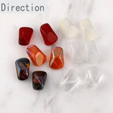 Crystal Glass Irregular Shaped Beads Straight Hole DIY Material