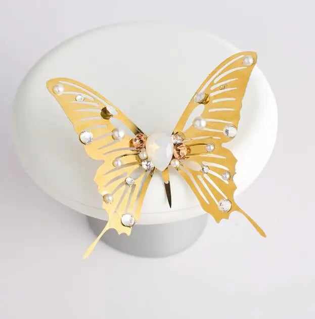 Crystal Hairpins Butterfly Wedding Dress Hair Accessories Women Hair Combs