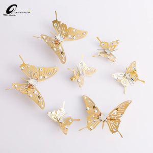 Crystal Hairpins Butterfly Wedding Dress Hair Accessories Women Hair Combs