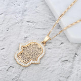 Silver Plated Hamsa Hands Necklace for Women