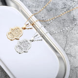 Silver Plated Hamsa Hands Necklace for Women