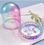 Crystal Silicone Mold Transparent Mirror Cover Dice Game Resin Mold