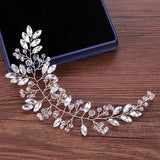 Crystal Headband Silver Bridal Hair Accessories Wedding Headpiece