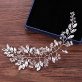 Crystal Headband Silver Bridal Hair Accessories Wedding Headpiece