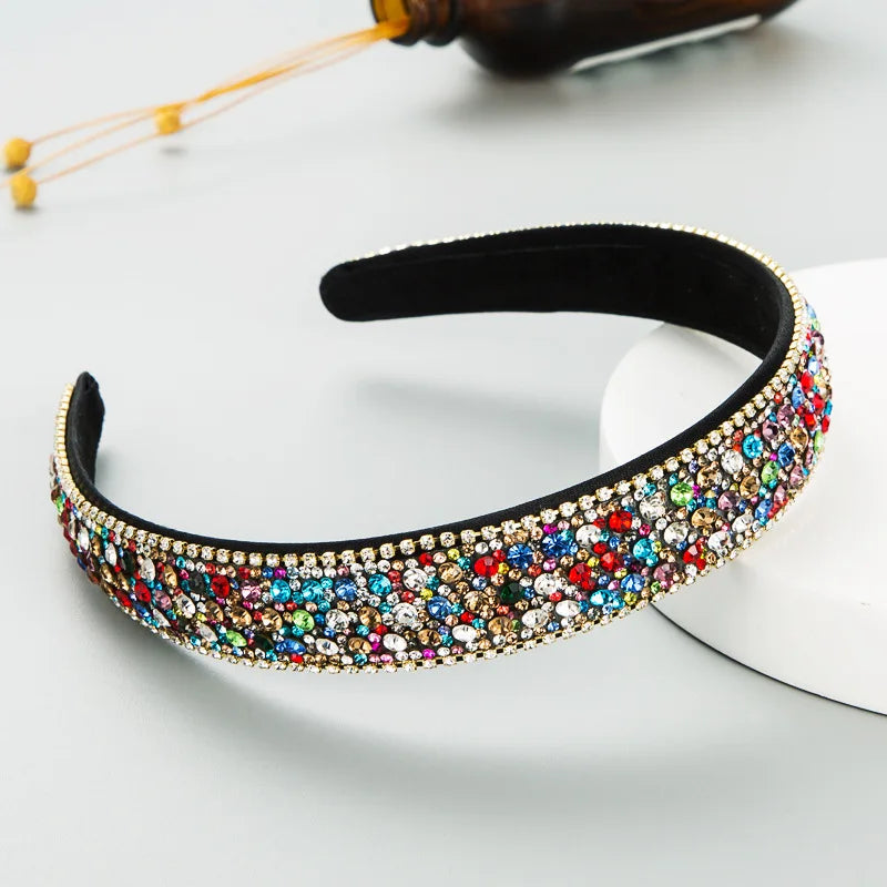 Baroque Rhinestone Headband for Girls Wedding Party
