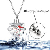 Crystal Heart Cremation Jewelry Necklace for Ashes