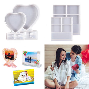Heart Photo Frame Silicone Mold for DIY Crafts