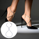 Crystal High Heel Anklet Leg Chain for Women