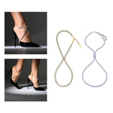 Crystal High Heel Anklet Leg Chain for Women