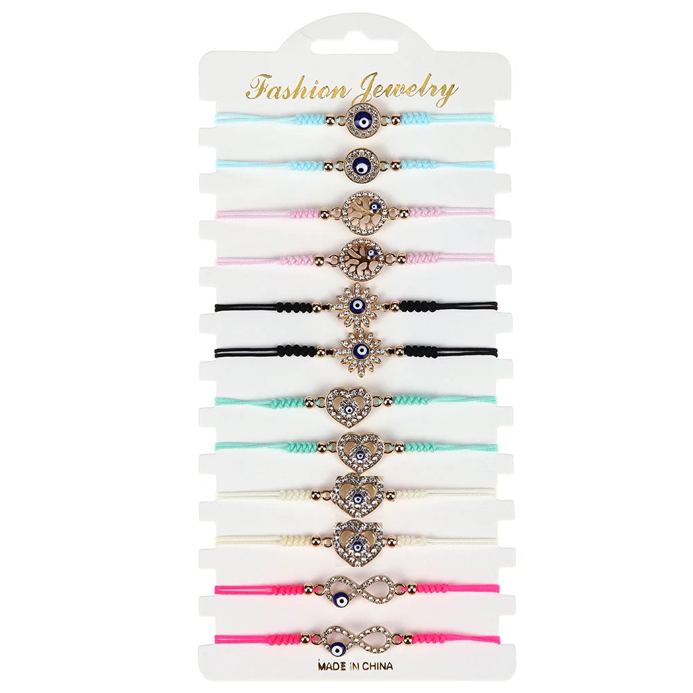 Multicolor Woven Rope Bracelet for Women Girls Jewelry