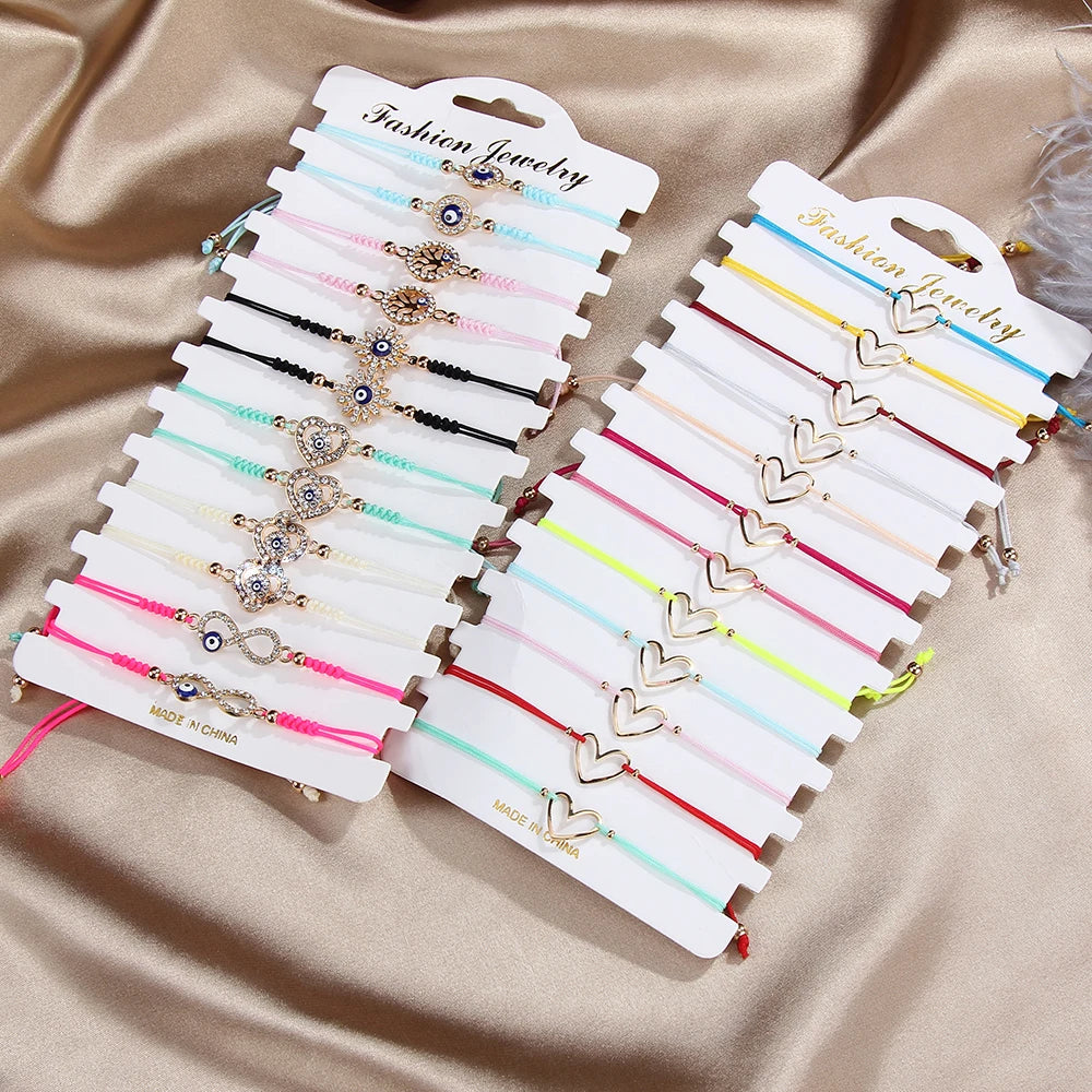 Multicolor Woven Rope Bracelet for Women Girls Jewelry