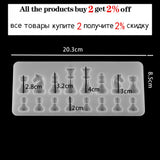 Chess Epoxy Resin Molds DIY Casting Mold for Jewelry Crafts