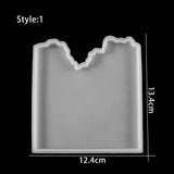 Crystal Irregular Table Epoxy Coaster Mold Silicone Mould