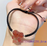 Crystal Jade Bow Bracelet Amulet Jewelry Natural Accessories