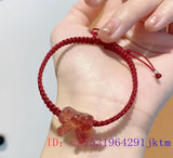 Crystal Jade Bow Bracelet Amulet Jewelry Natural Accessories