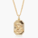 Crystal Jesus Christ Pendant Necklace Plated Choker