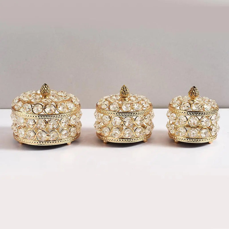 Crystal Jewellery Box for Storage - Portable Organiser Gift
