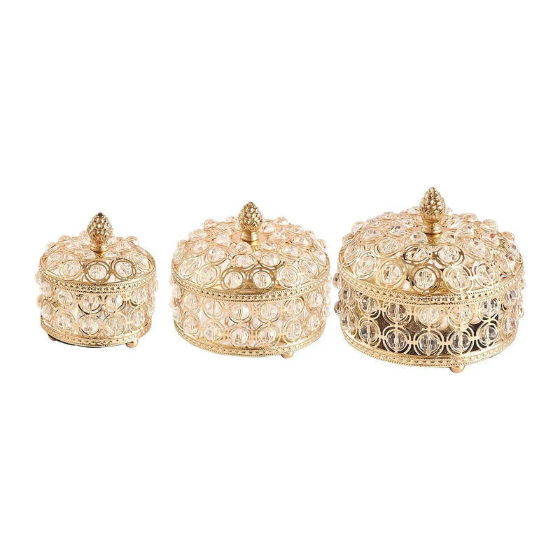 Crystal Jewelry Box Bracelets Storage Display Organizer