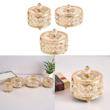 Crystal Jewelry Box with Mirrored Base - Elegant Display Organizer for Women