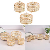 Portable Crystal Jewelry Box Gem Trinket Holder Organizer