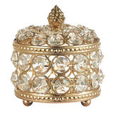 Crystal Jewelry Box Storage Box Ring Display Lady Case Portable