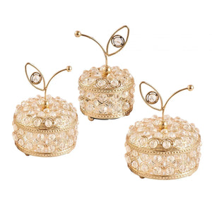 Crystal Jewelry Box Storage Display with Lid Dresser