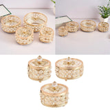 Crystal Jewelry Box Holder for Necklace Rings Keepsake Box