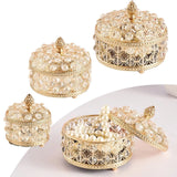 Crystal Jewelry Box Trinket Organizer Storage Case Holder