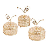 Crystal Jewelry Box Trinket Organizer Storage Display Holder with Cover