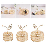 Crystal Jewelry Box Trinket Organizer Storage Display Holder with Cover