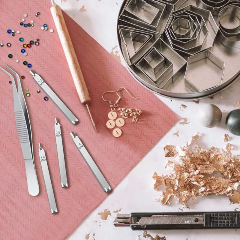 Crystal Jewelry Setter Kit,1440Pc Multiple Crystals+Tools DIY For Bracelet