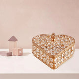 Crystal Jewelry Trinket Box Earrings Storage Organizer