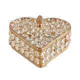 Crystal Jewelry Trinket Box Earrings Storage Organizer