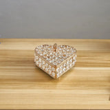 Crystal Jewelry Trinket Box Earrings Storage Organizer