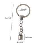 Crystal Key Chain LED Light Keychain Pendant DIY Resin Epoxy Accessories