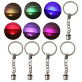 Crystal Key Chain LED Light Keychain Pendant DIY Resin Epoxy Accessories