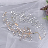 Crystal Leaf Wedding Headbands Bride Hair Accessories