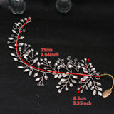 Crystal Leaf Wedding Headbands Bride Hair Accessories