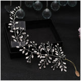 Crystal Leaf Wedding Headbands Bride Hair Accessories