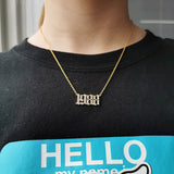Zircon Birth Year Letter Pendant Necklace 1996 1997 Initial Choker Jewelry