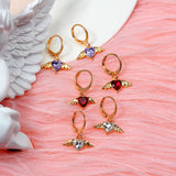 Love Heart Angel Wing Charms Set Alloy DIY Jewelry Findings