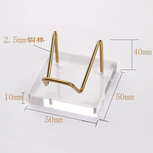 Crystal Mineral Rough Stone Display Base Jewelry Stand