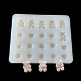 Crystal Mini Bear/Bear's Paw Silicone Mold for DIY Jewelry Making
