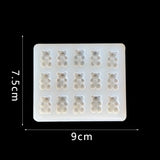 Crystal Mini Bear/Bear's Paw Silicone Mold for DIY Jewelry Making