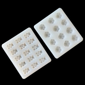 Crystal Mini Bear/Bear's Paw Silicone Mold for DIY Jewelry Making